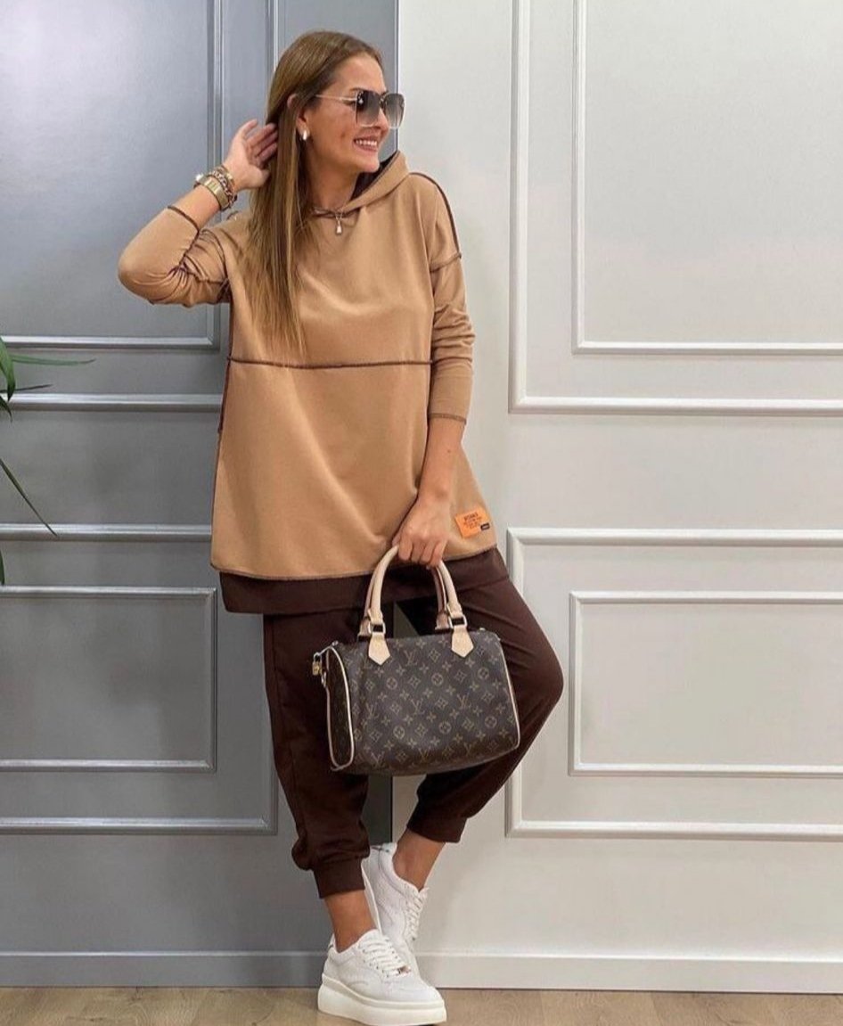 Mamo Sütlü Kahve Takım - Mamo kadın butik takım