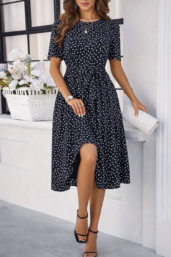 Mamo Siyah Mini Elbise - Mamo kadın butik elbise