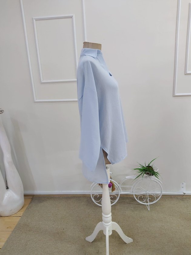 Mamo Mavi Şık Bluz - Mamo kadın butik bluz