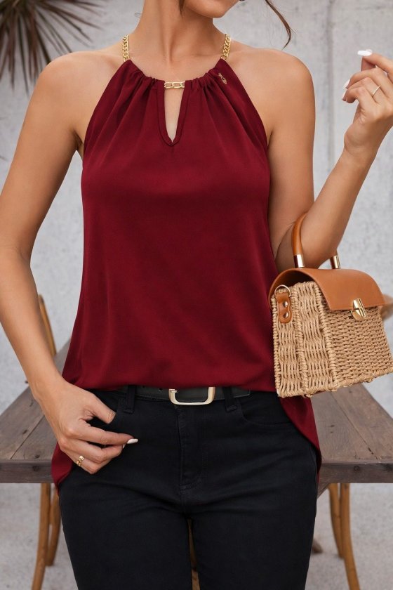 Mamo Bordo Şık Bluz - Mamo kadın butik bluz