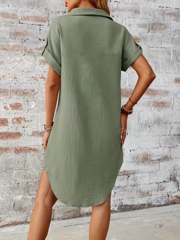 Mamo Yeşil Mini Elbise - Mamo kadın butik elbise