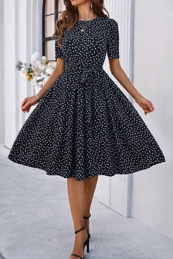 Mamo Siyah Mini Elbise - Mamo kadın butik elbise