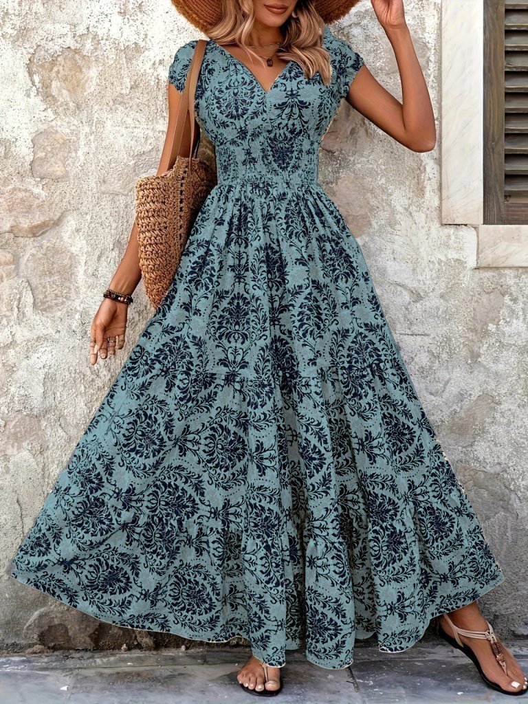 Mamo Mavi Mini Kruvaze Elbise - Mamo kadın butik elbise