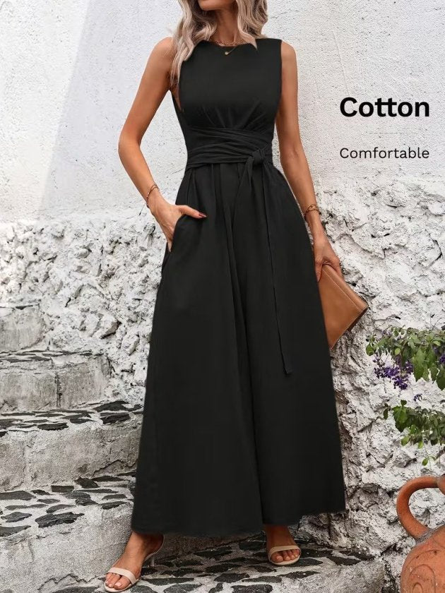Mamo Siyah Uzun Elbise - Mamo kadın butik elbise