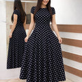 Mamo Siyah Mini Krep Elbise - Mamo kadın butik elbise