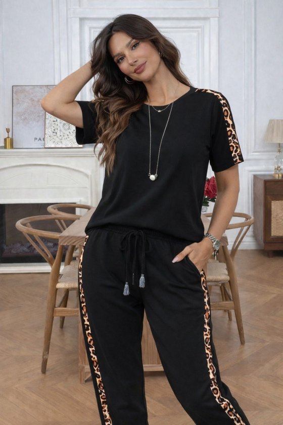 Mamo Siyah Viskon Takım - Mamo kadın butik takım