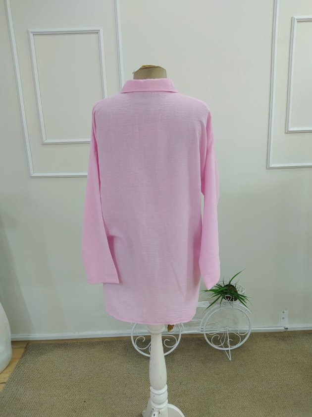 Mamo Pembe Şık Bluz - Mamo kadın butik bluz