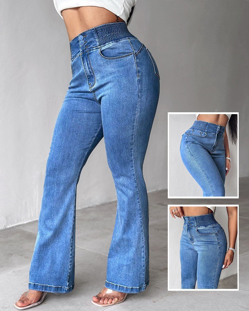 Mamo Mavi Rahat Kesim Pantolon - Mamo kadın butik alt giyim
